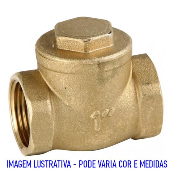 Imagem de (lvr-b08) valvula retencao portinhola 1/2 - latão