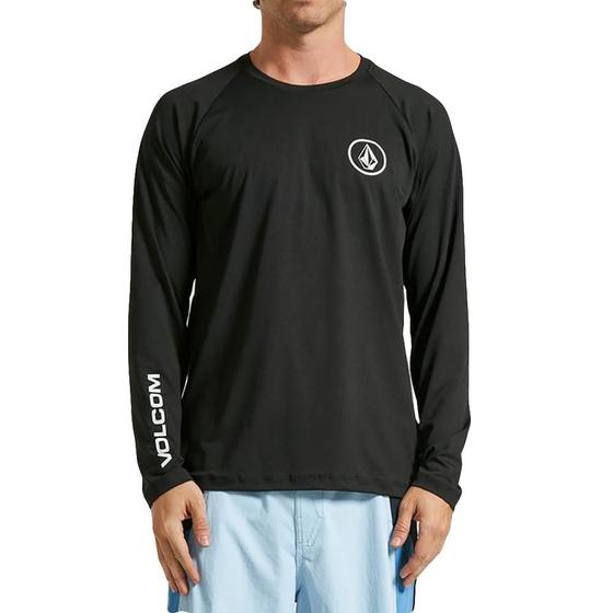 Imagem de Lycra Volcom Manga Longa Lido Stone Masculina Preto