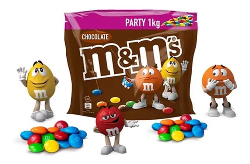 M&m's Ao Leite Pacote De 1kg Mms M E M's Confeitos MMs Magazine