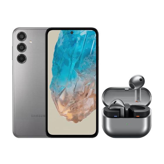 Imagem de M35 5G (256GB) - Cinza + Galaxy Buds3 - Cinza