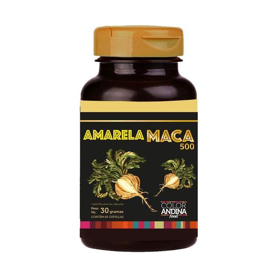 Imagem de Maca  Amarela 100% pura  Color Andina - 60 capsulas