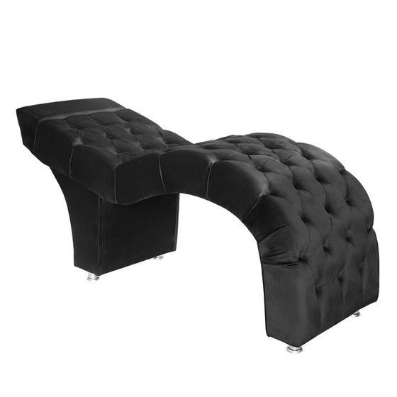 Imagem de Maca Curvada Atena com Capitonê Suede