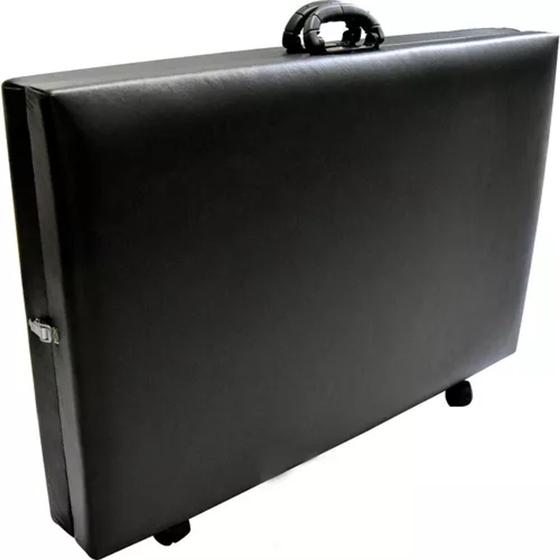 Maca dobrável portátil PRETA Premium - Estética/Hospitalar - 230kg - ArtPuff Menor preço em Maca dobrável portátil PRETA Premium - Estética/Hospitalar - 230kg - ArtPuff