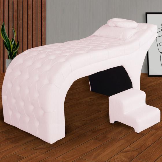 Imagem de Maca Luxo Isis Estética Estofada Cílios Limpeza Pele Designer Sobrancelha - Suede