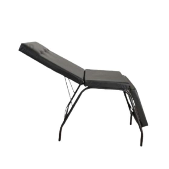 Imagem de maca salão reclinável p/ estética massagem cor preta