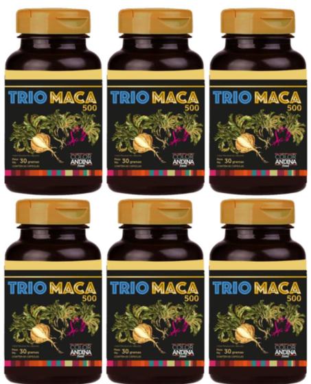 Imagem de Maca Trio em capsulas 100% pura  360 CAPS  