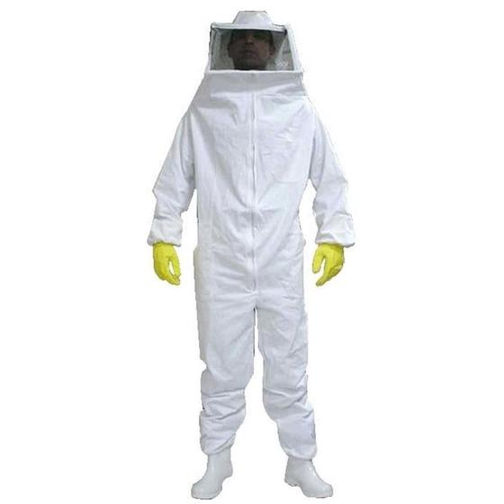 Imagem de Macacão Apicultor Brim Com Mascara GG