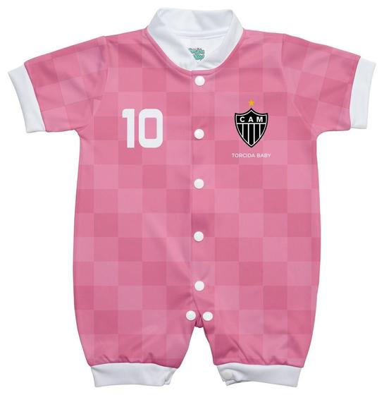 Imagem de Macacão Bebê Atlético MG Rosa - Torcida Baby