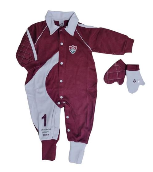 Imagem de Macacão Bebê Goleiro Fluminense Longo Oficial