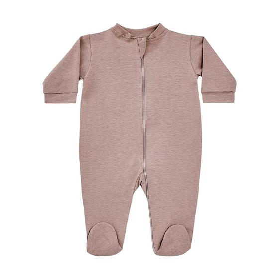 Imagem de Macacão Bebê Levinho Com Pé Rose Blush M 3-6 Meses Algodão Com Zíper 1089 Anna Olsen