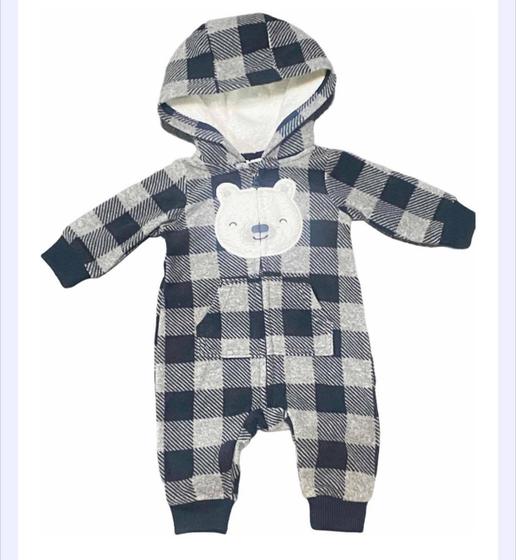 Imagem de Macacão Bebe Menino Fleece Com Zíper Carters Envio Rapido 