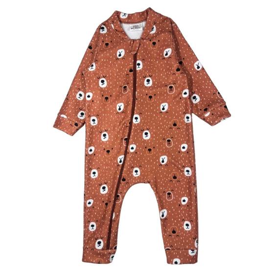 Imagem de Macacão Boucle Peluciado Bebê Com Zíper Estampado Inverno