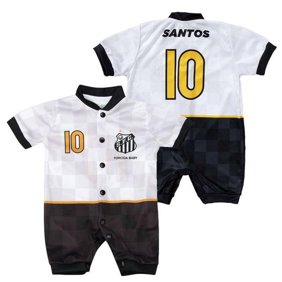 Imagem de Macacão Curto Bebê do Santos Torcida Baby Estilo I - 005S