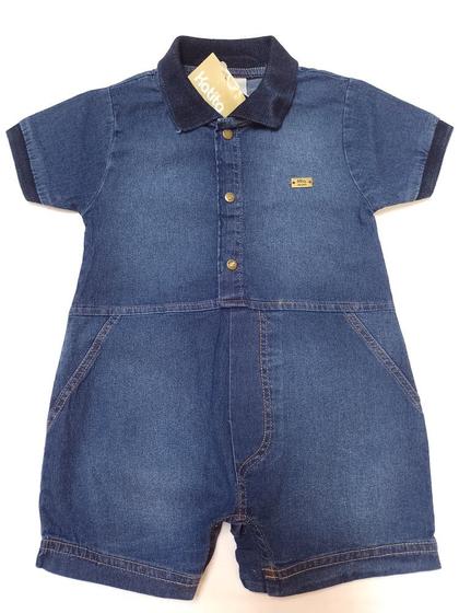 Imagem de Macacão Curto Jeans Luxo Menino Estonado Katita Kids 26127