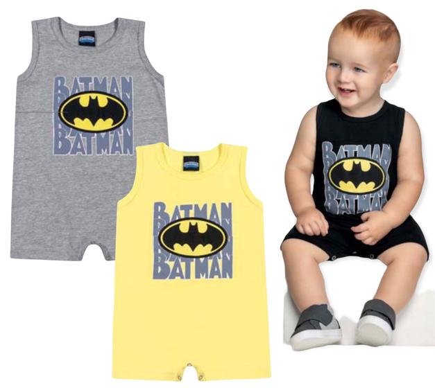 Imagem de Macacão de bebê verão batman licenciado