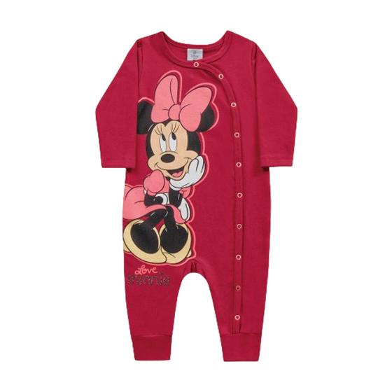 Imagem de Macacão de Inverno de Bebê Feminino Especial da Minnie Lançamento Infantil 01046