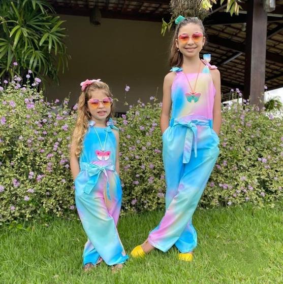 Imagem de Macacão feminino tie dye  - roupa de menina verão