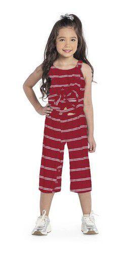 Pantacourt Para CrianÃ§a Macacão Infantil Menina Criança