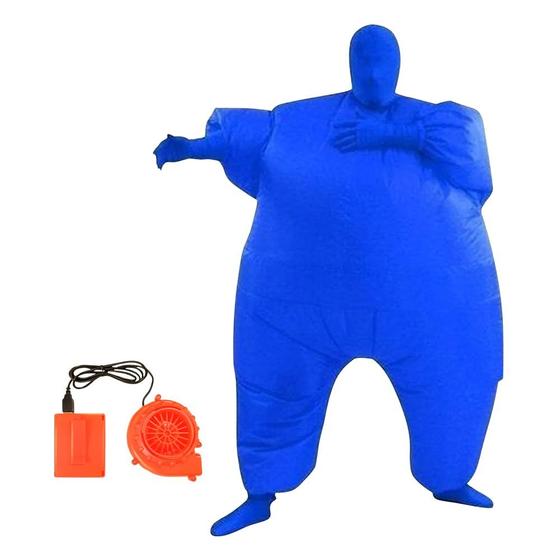 Imagem de Macacão Inflável de Corpo Inteiro para Cosplay - Azul Claro