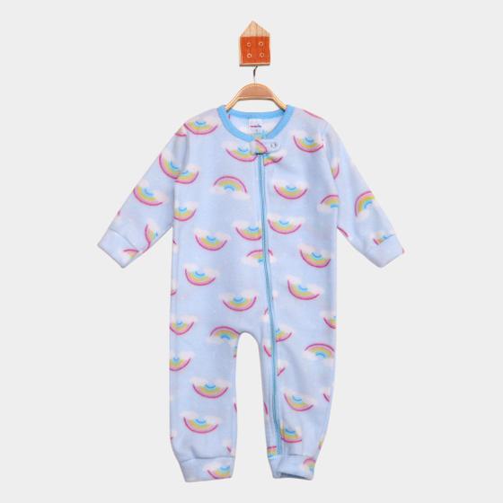 Imagem de Macacão Longo Bebê Candy Kids Soft Fleece Estampado Feminino