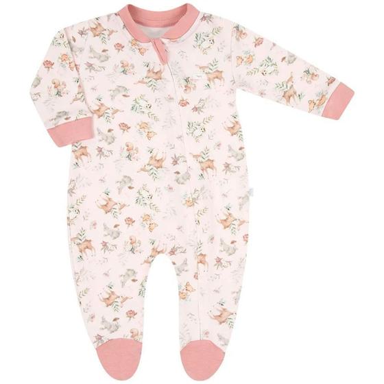 Imagem de Macacão Longo Com Zíper Hug Floresta Rosa