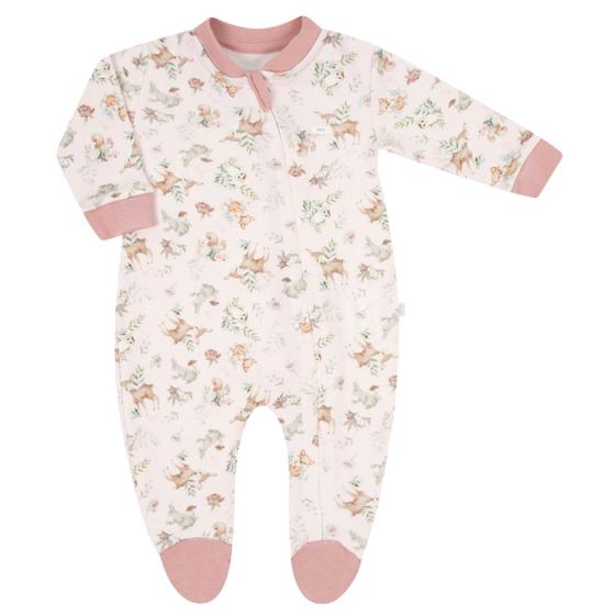 Imagem de Macacão Longo para Bebê com Zíper Menina Floresta - Hug