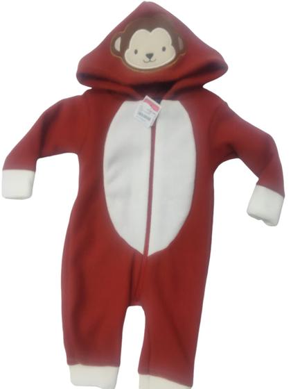 Imagem de Macacão menino Plush Bucle Capuz MacacoRN P G