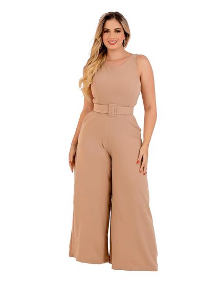 Imagem de Macacão Pantalona Feminino Longo Festa Social Plus Size