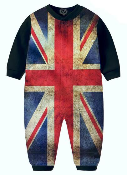 Imagem de Macacão Pijama Bandeira Reino Unido infantil Inglaterra