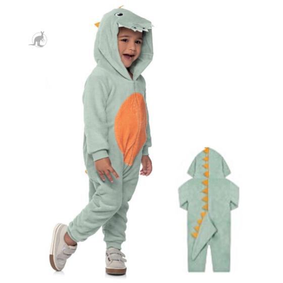 Imagem de Macacão Pijama Infantil Menino Dinossauro TileeSul 3406