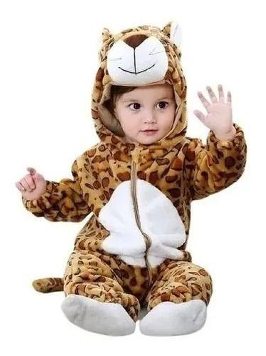 Imagem de Macacão Pijama Inverno Bebê Bichinhos Infantil