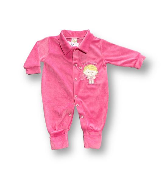 Imagem de Macacão rosa menina tip top tamanho G