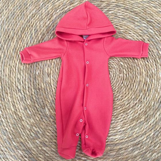 Imagem de Macacão soft vermelho com capuz