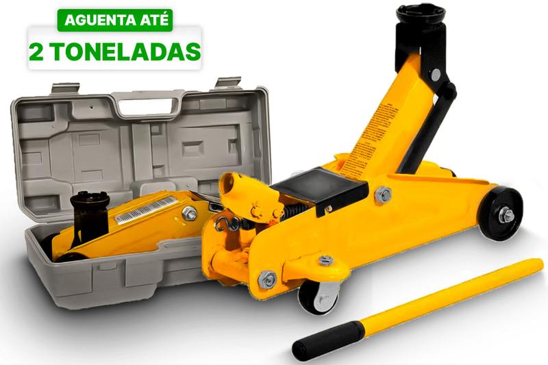 Macaco Hidráulico Jacaré 2T Carros Jacarezinho Hidráulico 2 Toneladas Com Maleta Menor preço em Macaco Hidráulico Jacaré 2T Carros Jacarezinho Hidráulico 2 Toneladas Com Maleta