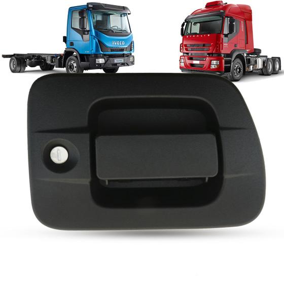 Imagem de Maçaneta Externa da Porta Com Chave Caminhão Iveco Cursor após 2008 Stralis Tector Após 2011