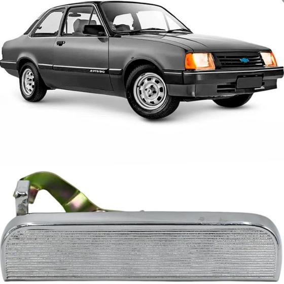 Imagem de Maçaneta externa monza 73 a 96 chevette marajó chevy 500 73 a 93 cromado