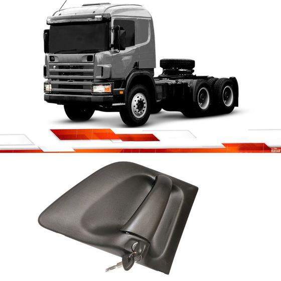 Maçaneta externa porta dianteira com chave le scania série iv Menor preço em Maçaneta externa porta dianteira com chave le scania série iv