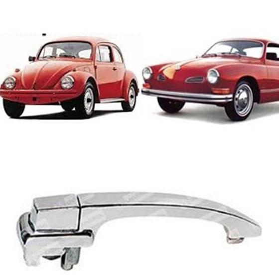 MAÇANETA EXTERNA PORTA DIANTEIRA LD SEM CHAVE FUSCA KARMANN GHIA 1958 ATÉ 1977 CROMADO Nº Ori Menor preço em MAÇANETA EXTERNA PORTA DIANTEIRA LD SEM CHAVE FUSCA KARMANN GHIA 1958 ATÉ 1977 CROMADO Nº Ori