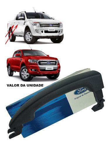 Imagem de Macaneta externa porta traseira lado direito/esquerdo ranger 2013 2014 2015 2016 2017 2018 2019 c.dupla