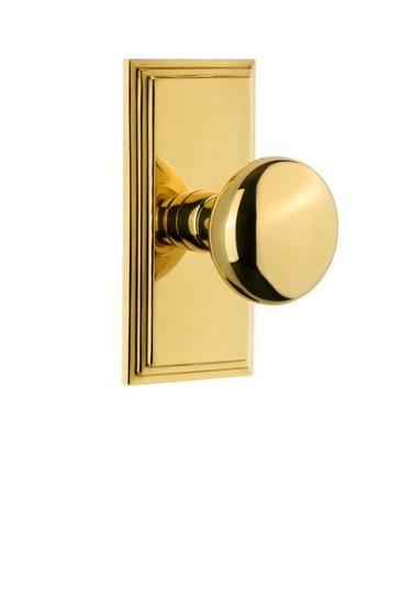 Imagem de Maçaneta Grandeur Carre Plate Fifth Avenue Privacy Brass