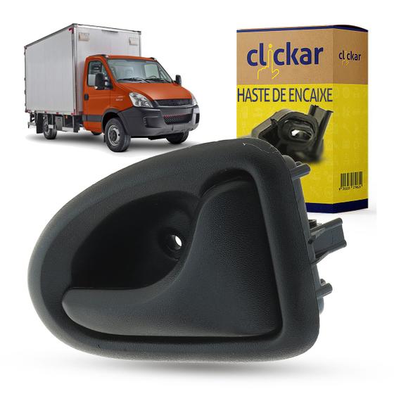 Imagem de Maçaneta Interna da Porta Dianteira Traseira Encaixe Haste Iveco Daily 2007 2008 2009 2010 2011