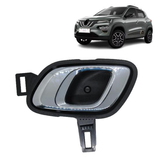 Imagem de Maçaneta Interna Dianteira Esquerda Kwid E-Tech Cromada Comp
