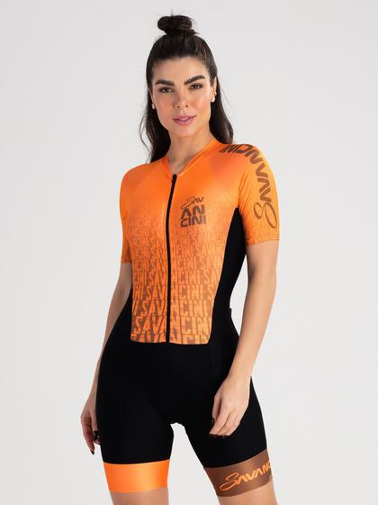 Imagem de Macaquinho De Ciclismo Feminino Savancini Infinity Coffee (3470)
