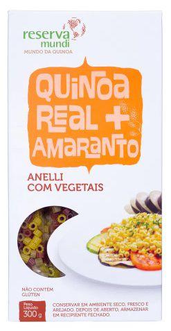 Imagem de Macarrão Anelli de Quinoa Tricolor Sem Glúten Reserva Mundi 300g