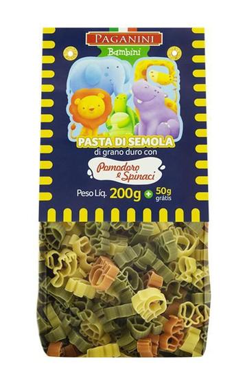 Imagem de Macarrão Bambini Bichinos Tricolore Paganini 250g