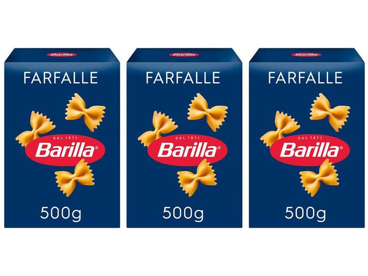 Imagem de Macarrão Farfalle Grano Duro Barilla Seco 500g