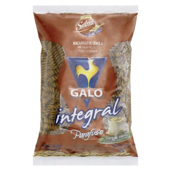 Imagem de Macarrão Galo Parafuso Integral 500g