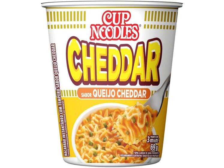 Macarrão Instantâneo Cup Noodles Queijo Cheddar 69g Macarrão