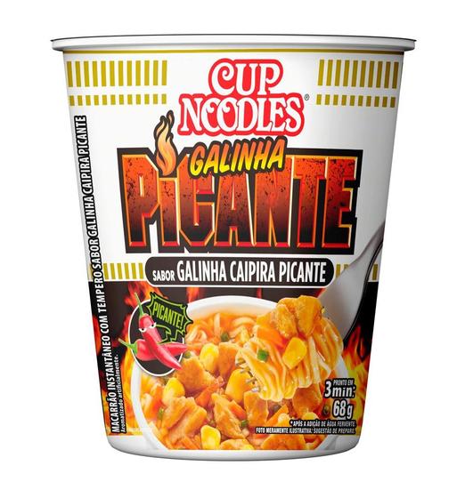 Imagem de Macarrão Instantâneo Cup Noodles Sabor Galinha Caipira Picante com 68g