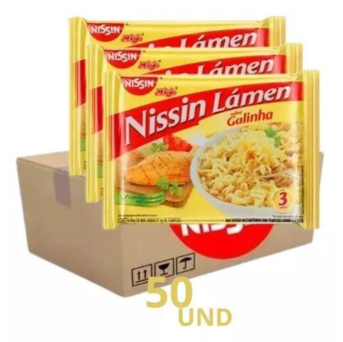 Imagem de Macarrão Instantâneo Lámen Galinha Nissin Miojo 85g Cx 50un